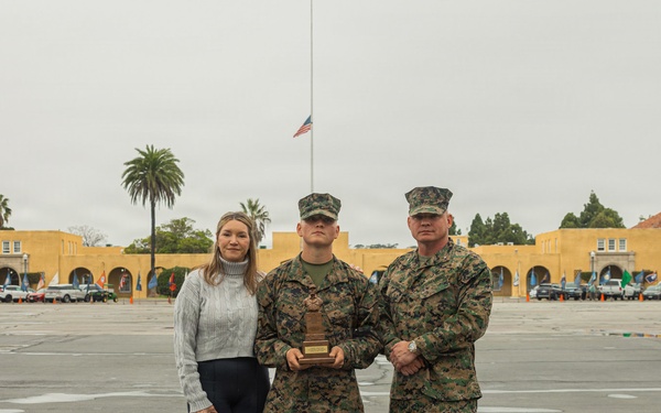 Hotel Company Honor Graduate: Lance Cpl. Michael R. Nakonieczny Jr.
