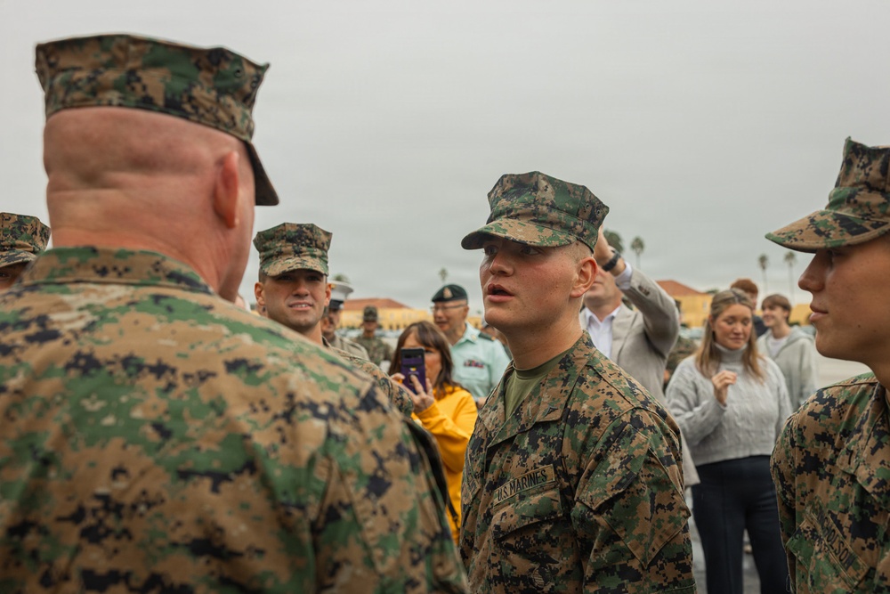 Hotel Company Honor Graduate: Lance Cpl. Michael R. Nakonieczny Jr.
