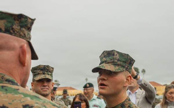 Hotel Company Honor Graduate: Lance Cpl. Michael R. Nakonieczny Jr.