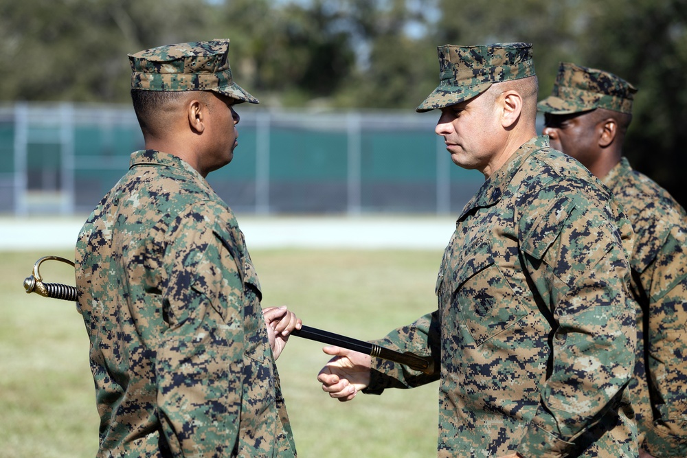 Lumm Retires as Burton Takes Senior Enlisted Role at Blount Island