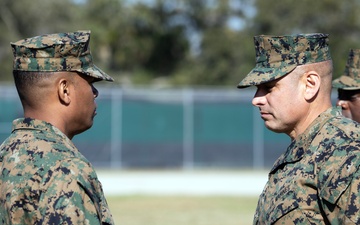 Lumm Retires as Burton Takes Senior Enlisted Role at Blount Island