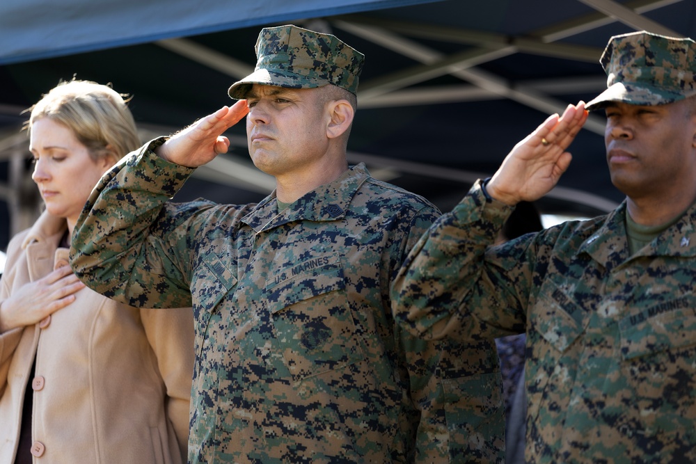 Lumm Retires as Burton Takes Senior Enlisted Role at Blount Island