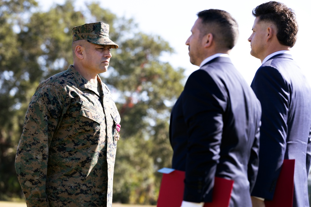 Lumm Retires as Burton Takes Senior Enlisted Role at Blount Island