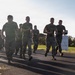 HQSVCBN MARFORPAC conducts physical training and cake cutting ceremony