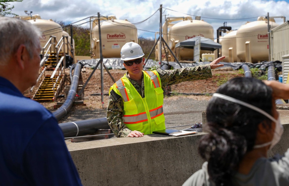 Navy hosts CWRM and DLNR for site visit