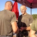 HQSVCBN MARFORPAC conducts physical training and cake cutting ceremony
