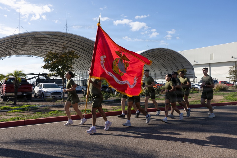 3rd MAW runs 250 miles honoring Corps’ 250th Birthday
