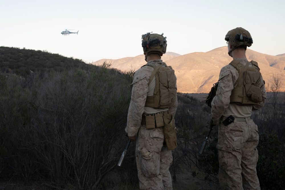 Marines patrol southern border wilderness