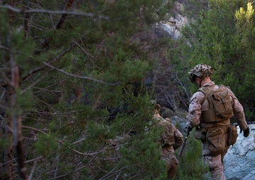 Marines patrol southern border wilderness