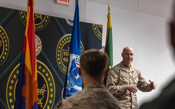 Border Patrol hosts cake cutting ceremony for USMC 250th birthday