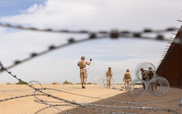 Marines continue barrier reinforcement operations