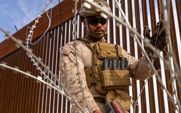 Marines continue barrier reinforcement operations
