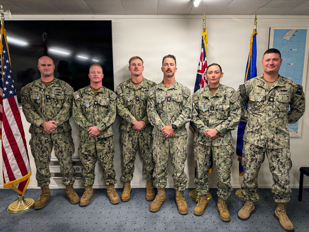Seabees Recognized with Joint Service Commendation Medals