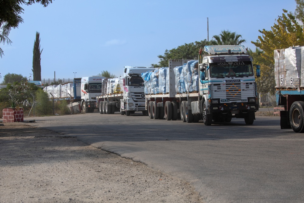 Humanitarian Aid at the Kerem Shalom Crossing Point