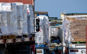 Humanitarian Aid at the Kerem Shalom Crossing Point