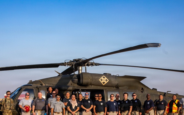 Task Force Shikra Enhances Emergency Preparedness in UH-60 Crash Simulation