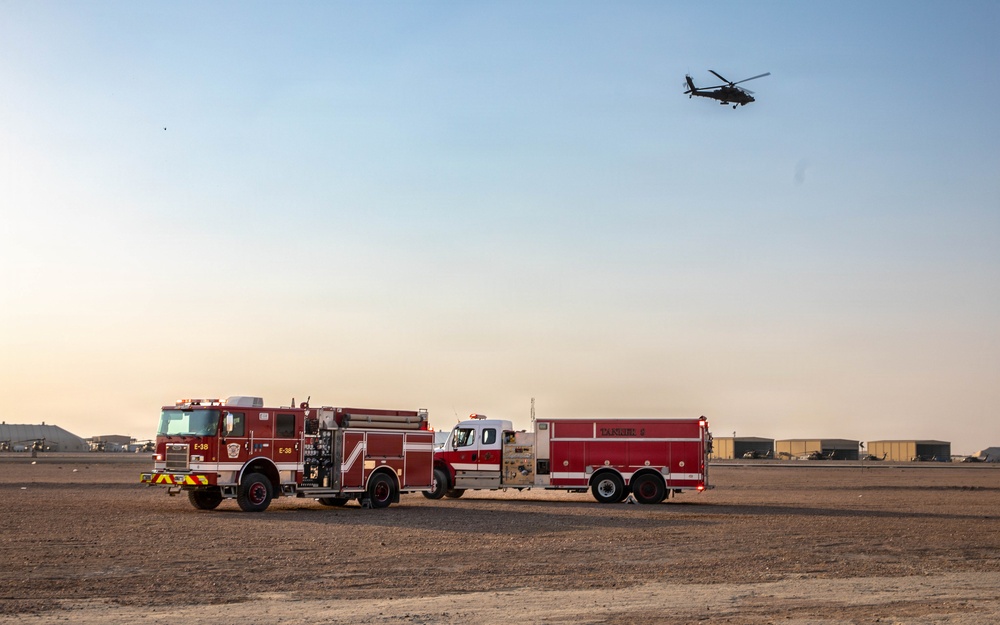 Task Force Shikra Enhances Emergency Preparedness in UH-60 Crash Simulation