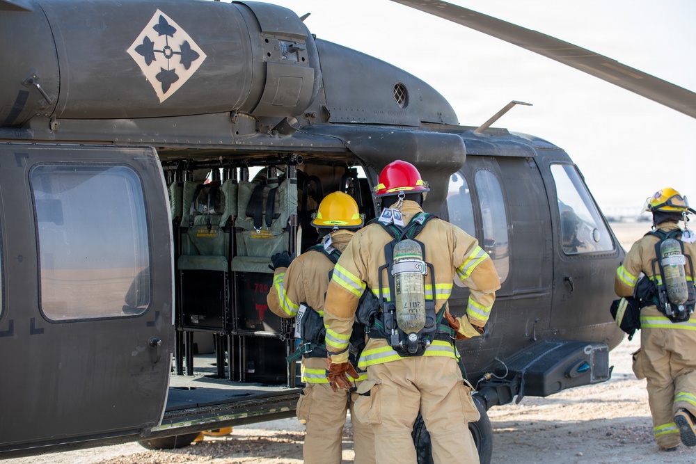 Task Force Shikra Enhances Emergency Preparedness in UH-60 Crash Simulation