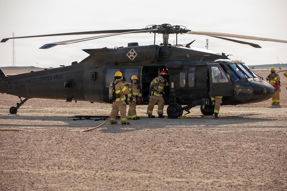 Task Force Shikra Enhances Emergency Preparedness in UH-60 Crash Simulation