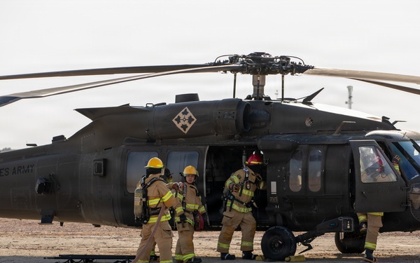 Task Force Shikra Enhances Emergency Preparedness in UH-60 Crash Simulation