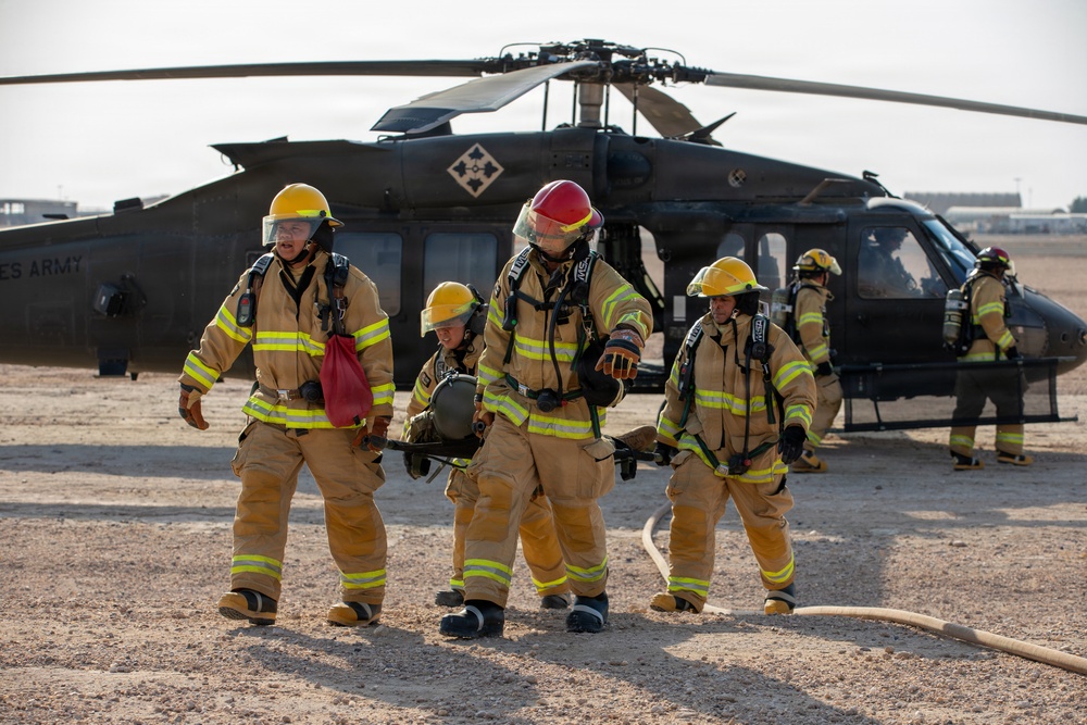 Task Force Shikra Enhances Emergency Preparedness in UH-60 Crash Simulation