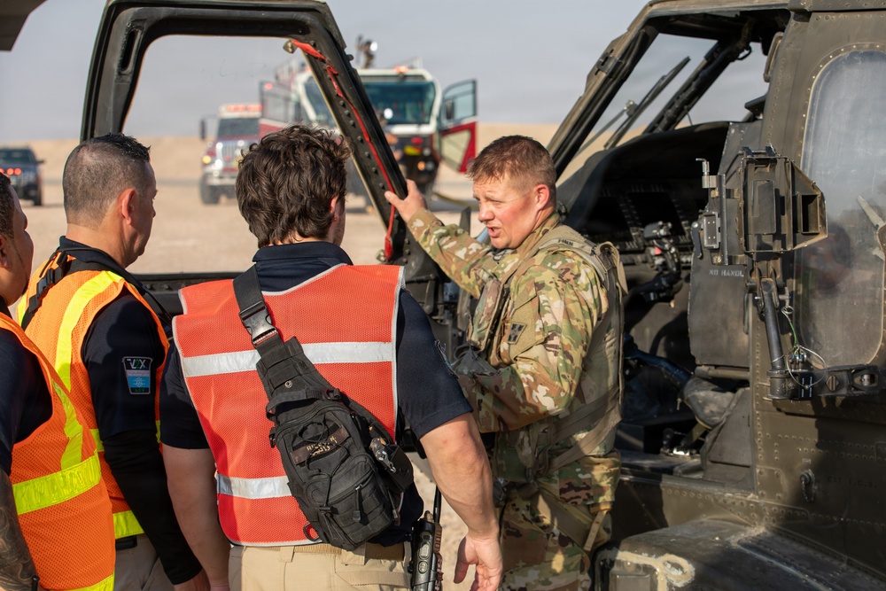 Task Force Shikra Enhances Emergency Preparedness in UH-60 Crash Simulation