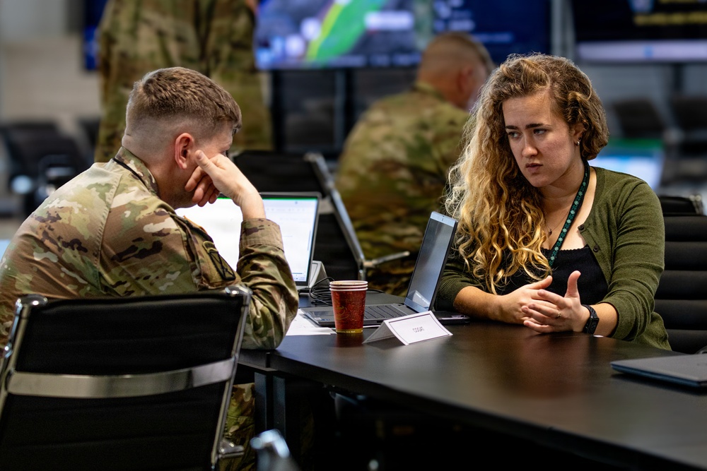 U.S., Partners and International Organizations Collaborate at Civil-Military Coordination Center