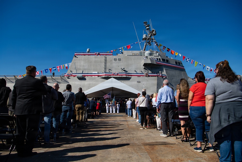 USS Pierre Commissioning Ceremony Begins