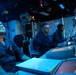 USS Mitscher (DDG 57) Sailors stand watch in sonar control room