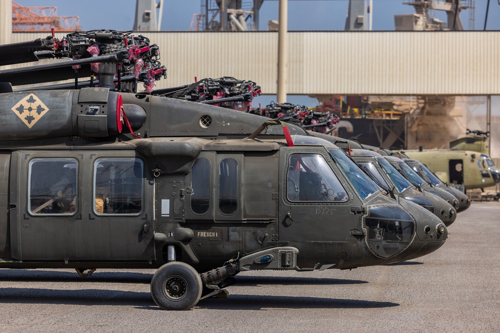 4th Combat Aviation Brigade port operations