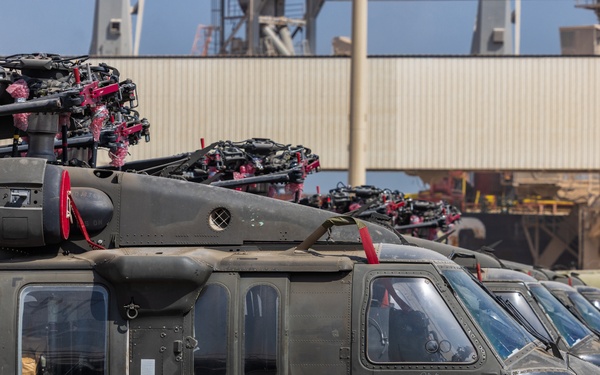 4th Combat Aviation Brigade port operations