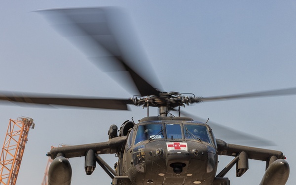 4th Combat Aviation Brigade port operations