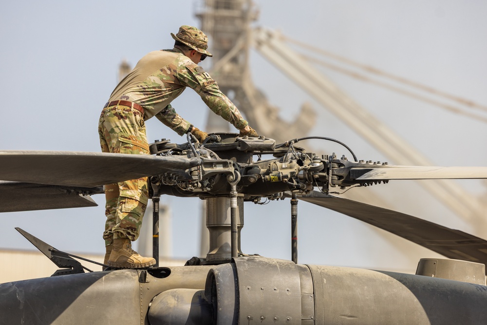 4th Combat Aviation Brigade port operations