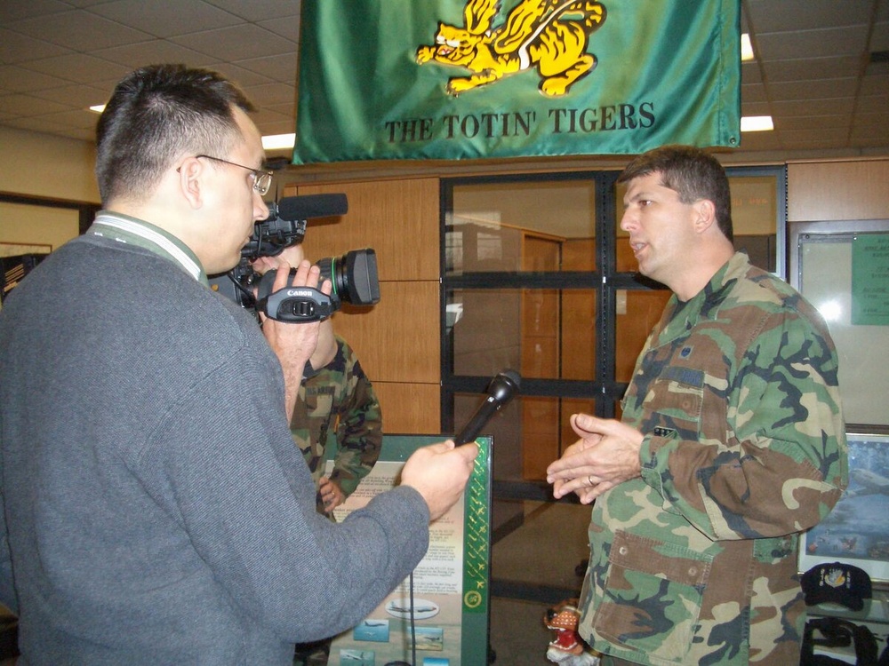 Talking to the media