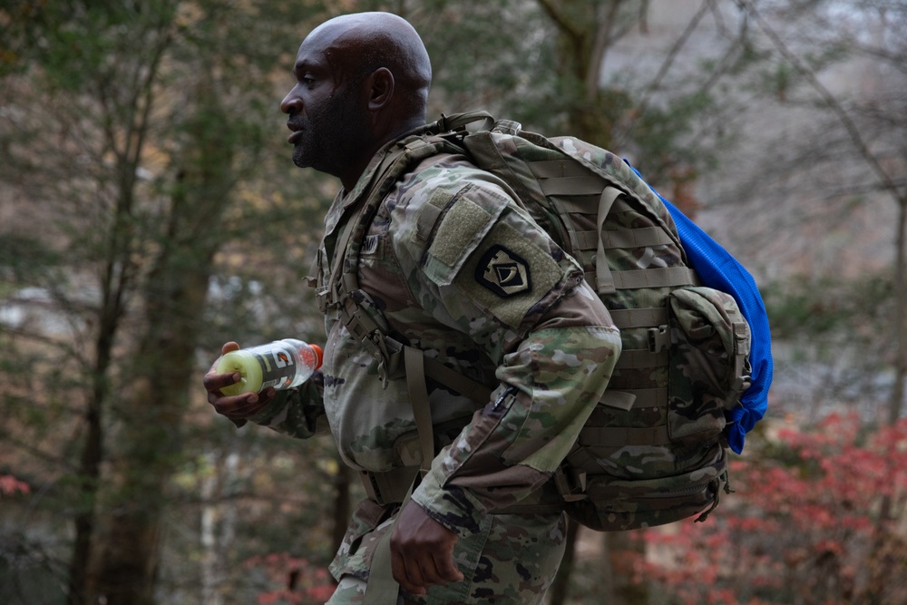 West Virginia National Guard service members participate in Norwegian Foot March