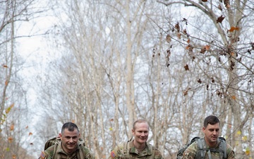 West Virginia National Guard service members participate in Norwegian Foot March