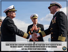 USS Theodore Roosevelt Holds Change of Command