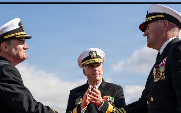 USS Theodore Roosevelt Holds Change of Command