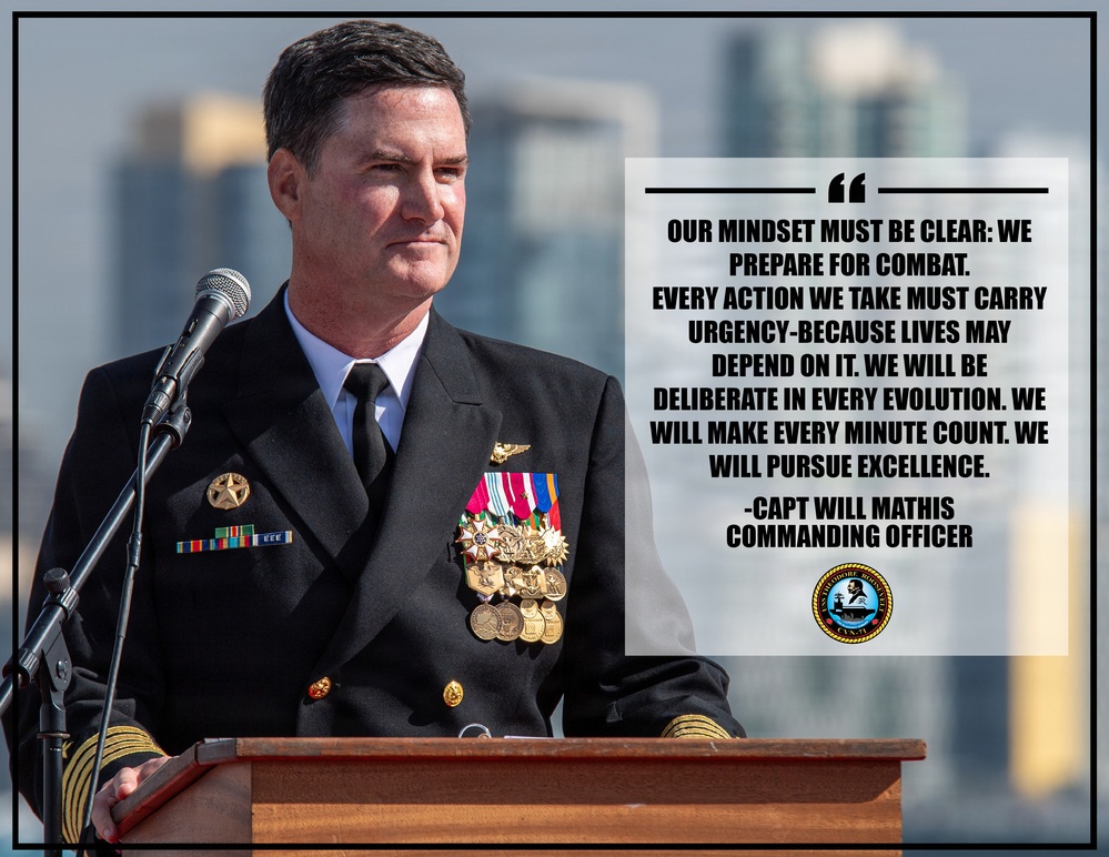 USS Theodore Roosevelt Holds Change of Command