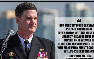 USS Theodore Roosevelt Holds Change of Command