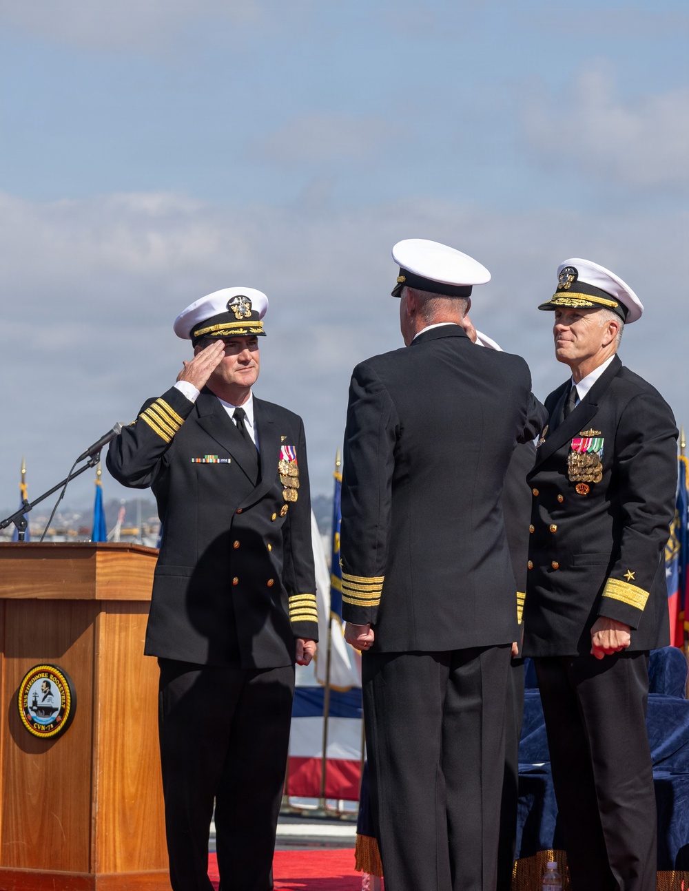 USS Theodore Roosevelt (CVN-71) Change of Command