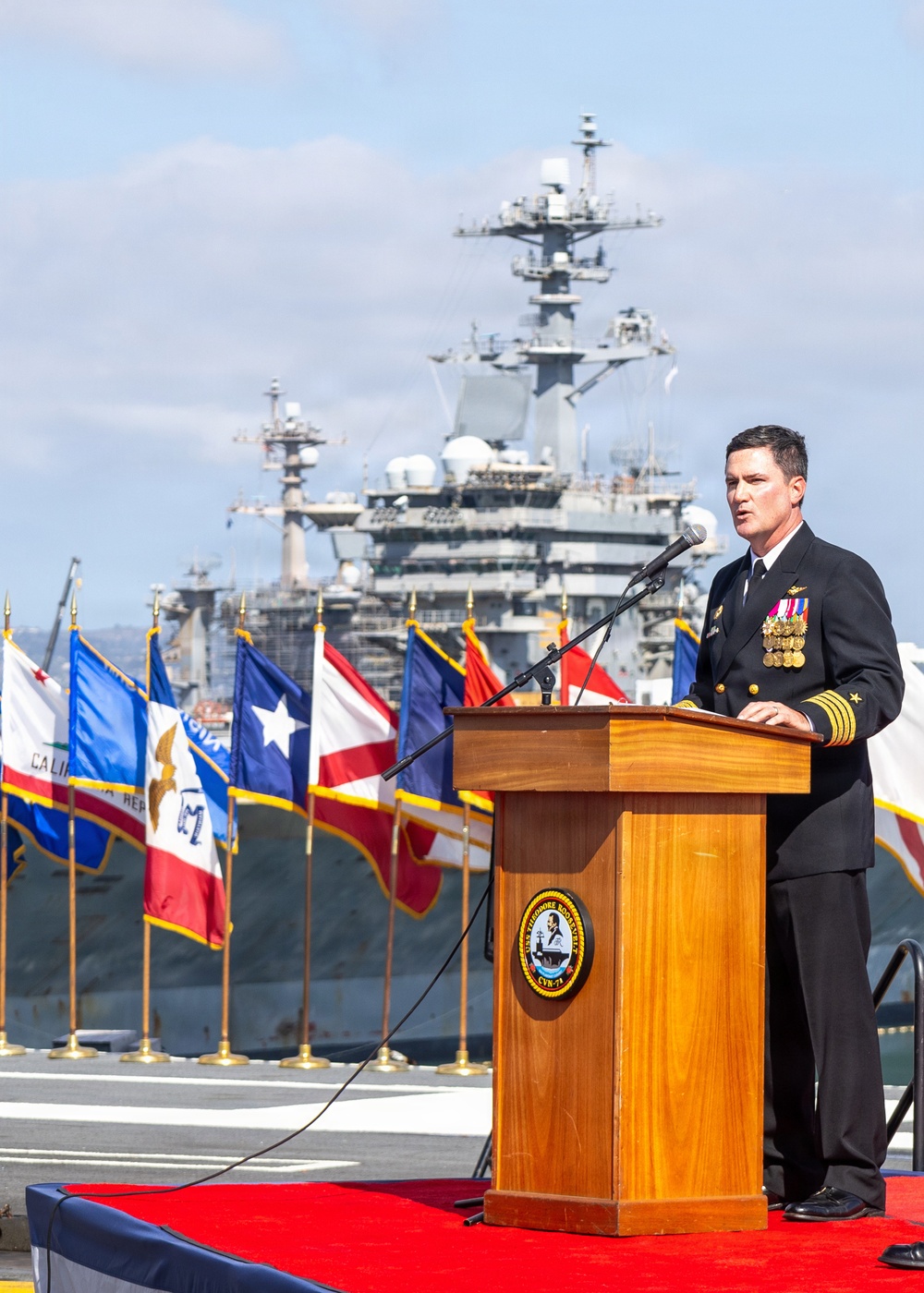 USS Theodore Roosevelt (CVN-71) Change of Command