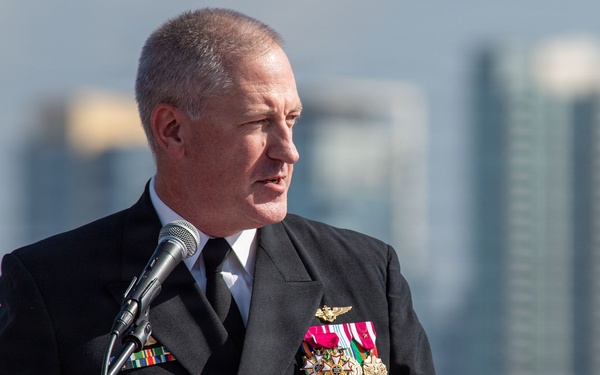 USS Theodore Roosevelt (CVN-71) Change of Command