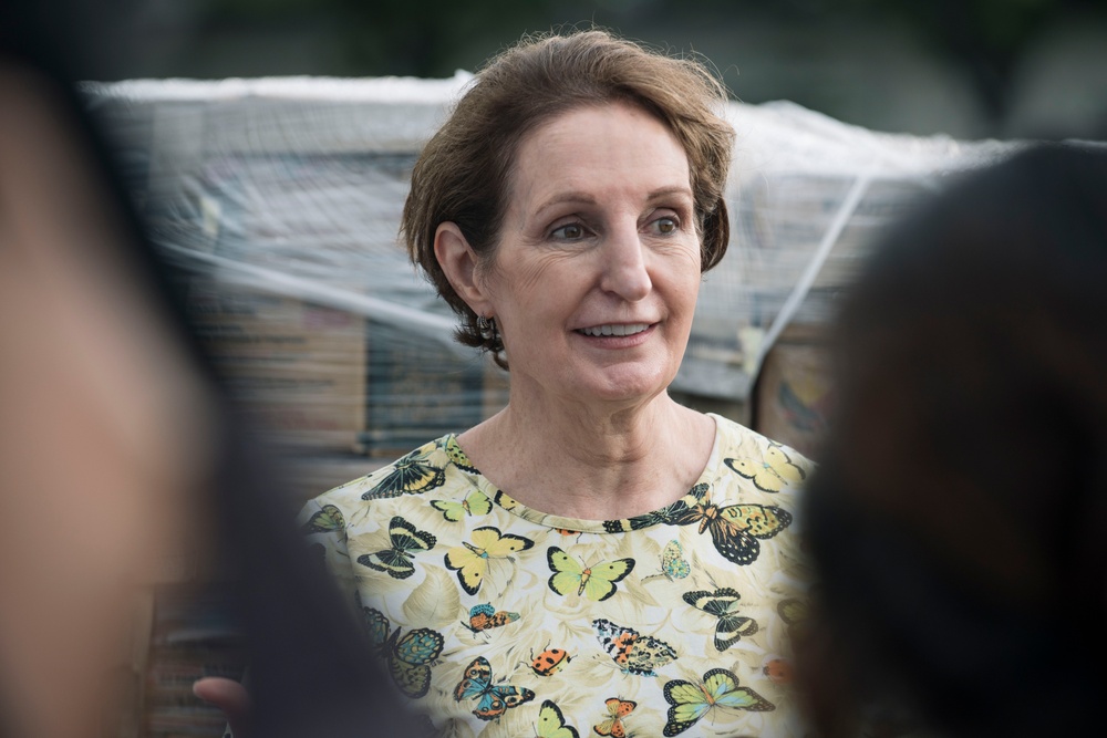 Philippine SecDef Teodoro, US Ambassador Carlson Visit Service Members Supporting Foreign Disaster Relief Operations