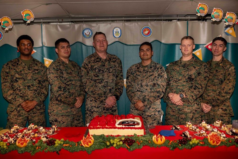 USS Kearsarge Celebrates The Marine Corps 250th Birthday