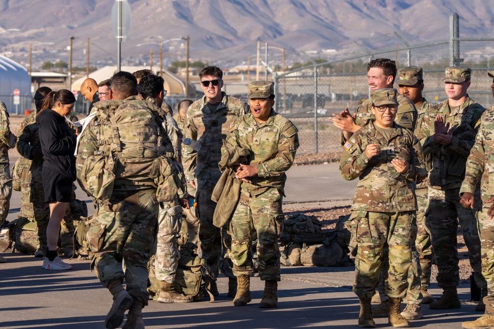 1AD Soldiers compete in 12-mile ruck march during Iron Heroes 2025