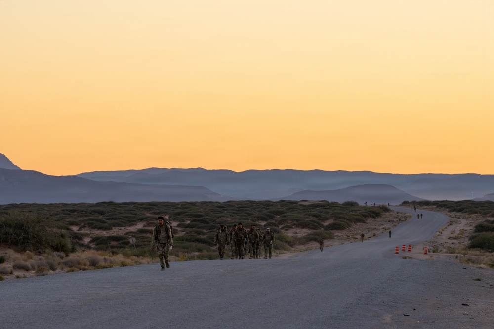 1AD Soldiers compete in 12-mile ruck march during Iron Heroes 2025