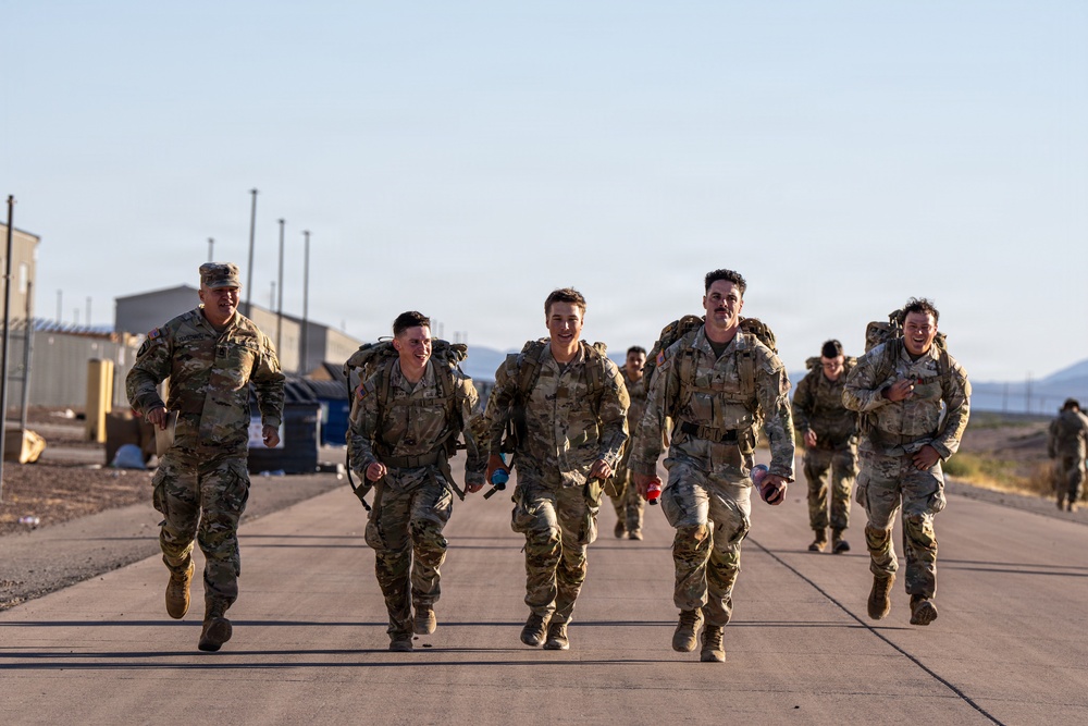 1AD Soldiers compete in 12-mile ruck march during Iron Heroes 2025