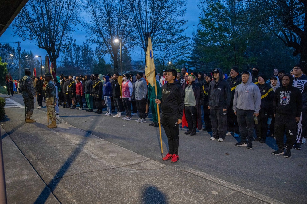 MSC-K Hosts Brigade Costume Run at Camp Carroll