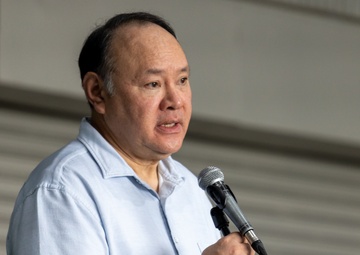 Philippine SecDef Teodoro, US Ambassador Carlson Visit Service Members During Foreign Disaster Relief Operations